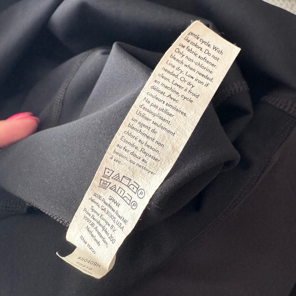 SPANX Black Pleated-Hem Sleeveless Tank Dress - Picture 7 of 11